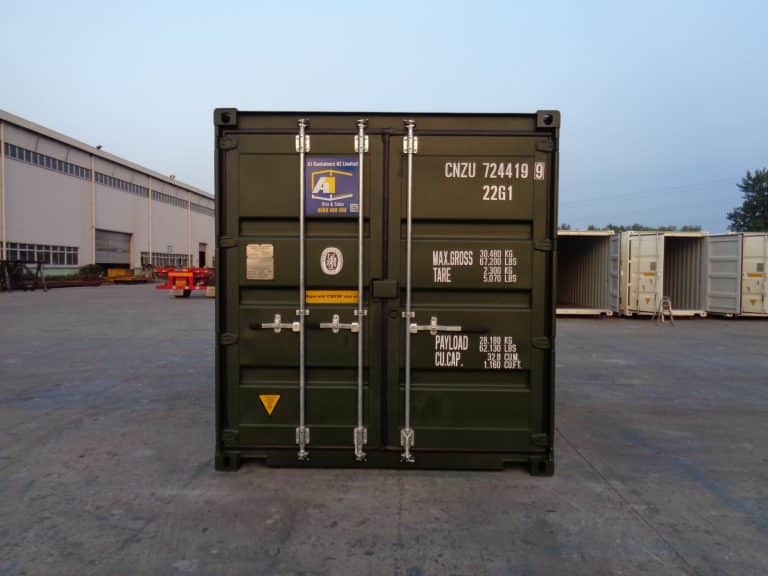 20ft Std Tri Door X-EOD Green A1 Containers (7)